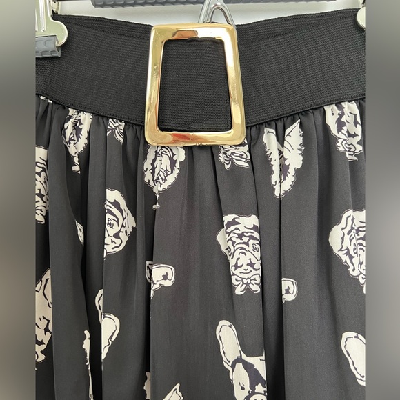 3 for $20 Dog prints black skirt - Picture 4 of 7